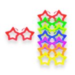 Óculos Estrela festa S/ Lente 13cm – Pacote C/10