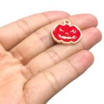 Pingente Halloween Abóbora Dourado 22mm – 1 Und - Imagem 3