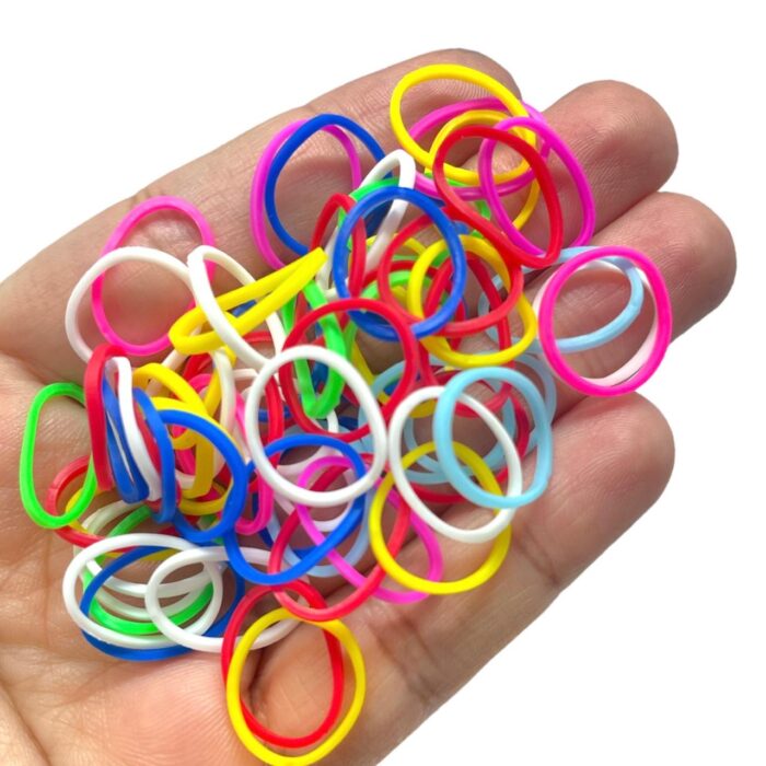 Elástico De Cabelo Silicone Colorida 15mm - 20 Gramas - Imagem 2