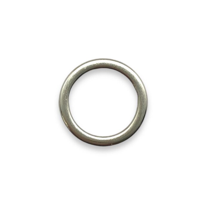 Argola Zamac 25mm Niquel – 1 Und - Imagem 1