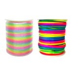 Fio de Cetim Rabo de Rato 2mm Multicor – Rolo C/50 Metros