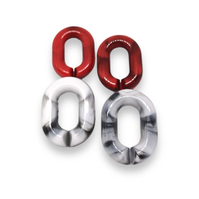 Base de Brinco Oval 24mm – 1 Par - Imagem 1