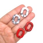 Base de Brinco Oval 24mm – 1 Par - Imagem 2