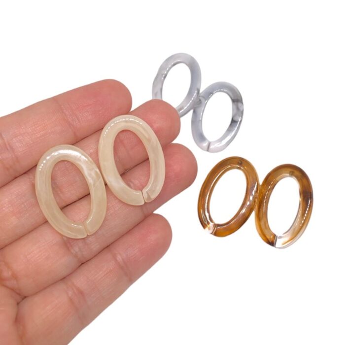 Base de Brinco Oval 29mm – 1 Par - Imagem 2