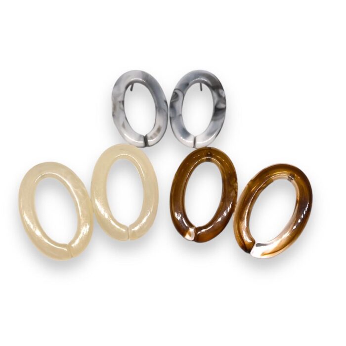 Base de Brinco Oval 29mm – 1 Par - Imagem 1