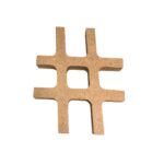 Hashtag (#) MDF Cru 12cm - 1 Und