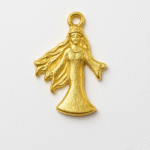 Pingente Yemanja 28mm Dourado – 1 Und