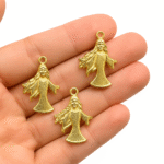 Pingente Yemanja 28mm Dourado – 1 Und - Imagem 2