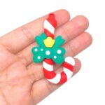 Pingente Pirulito Natalino Emborrachado 65mm – 1 Und - Imagem 2