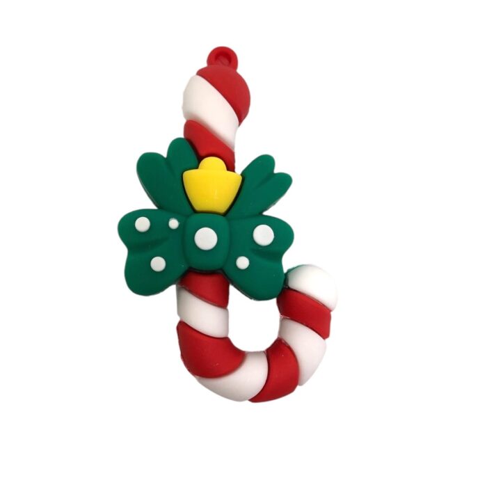 Pingente Pirulito Natalino Emborrachado 65mm – 1 Und - Imagem 1