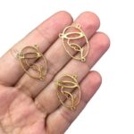 Entremeio Mãe Rainha Vazado Dourado 26mm – 1 Und - Imagem 2