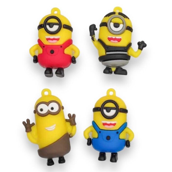 Pingente Minions Emborrachado 55mm – 1 Und - Imagem 1