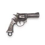 Pingente Revolver 39mm Grafite – 1 Und