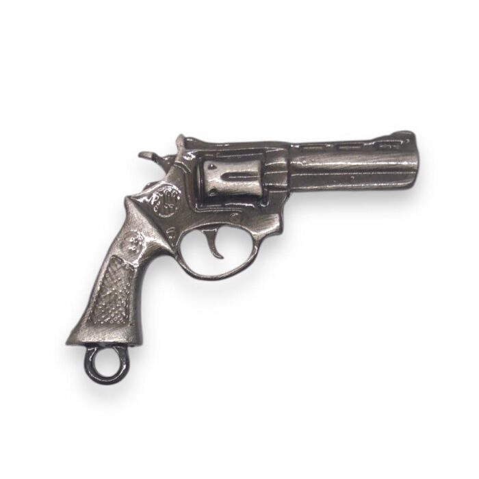 Pingente Revolver 39mm Grafite – 1 Und - Imagem 1