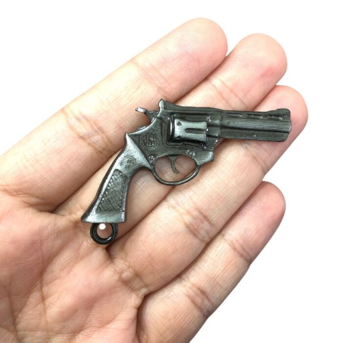 Pingente Revolver 39mm Grafite – 1 Und - Imagem 2