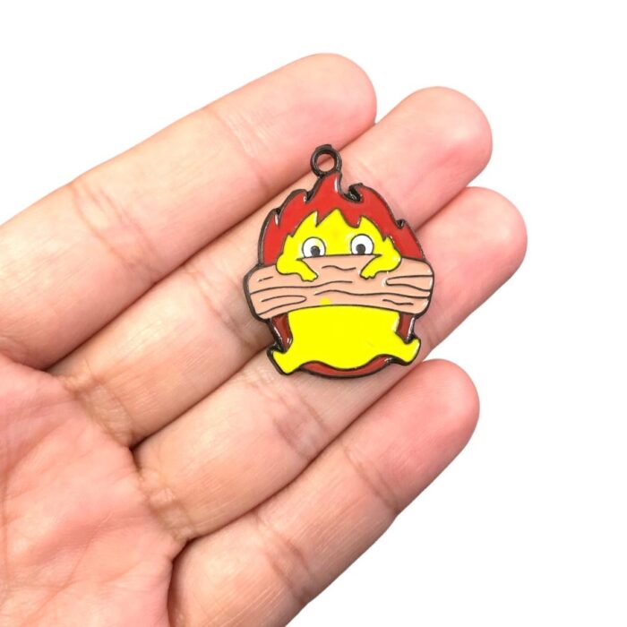 Pingente Calcifer Castelo Animado 34mm - 1 Und - Imagem 2