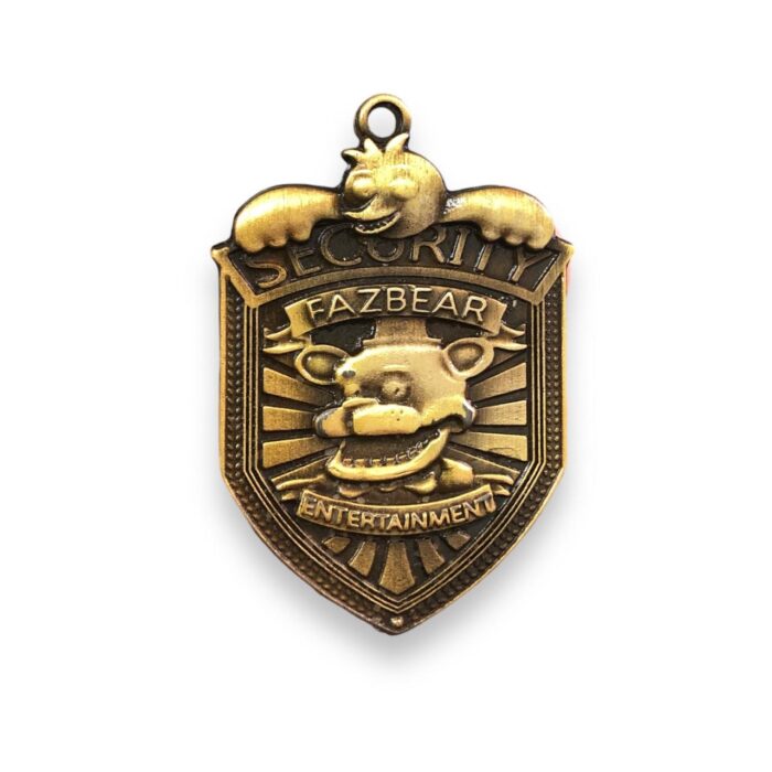 Pingente Freddy Fazbear 58mm Ouro Velho - 1 Und - Imagem 1