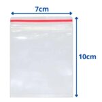 Saco Zip Lock Transparente 07×10cm – 10 Unds