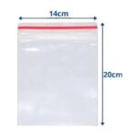 Saco Zip Lock Transparente 14x20cm – 10 Unds