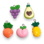 Pingente Resina Frutas Diversos – 1 Und