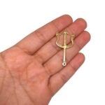 Pingente Tridente 34mm Dourado – 1 Und - Imagem 2