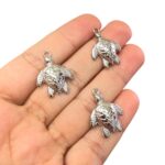 Pingente Tartaruga 25mm Níquel – 1 Und - Imagem 2