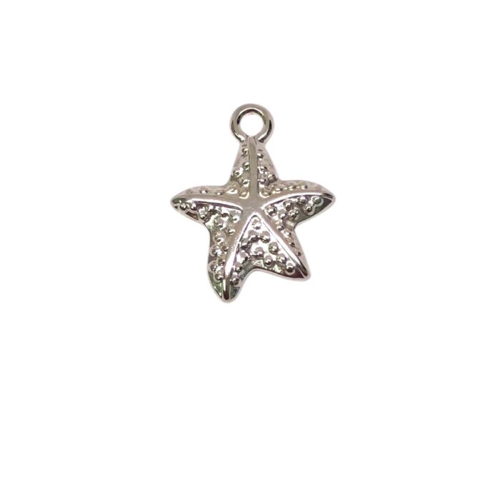 Pingente Estrela Do Mar 22mm Níquel – 1 Und - Imagem 1