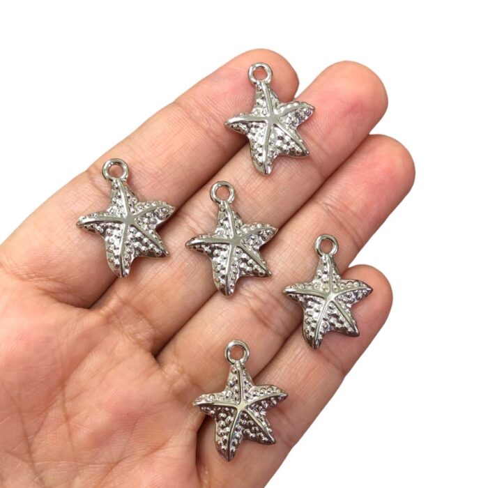 Pingente Estrela Do Mar 22mm Níquel – 1 Und - Imagem 2