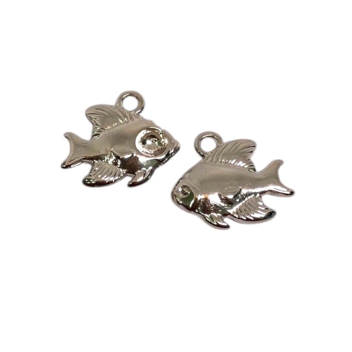 Pingente Peixe P/ Strass 15mm Níquel – 1 Und - Imagem 3