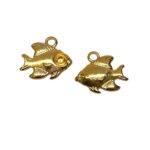 Pingente Peixe P/ Strass 15mm Dourado – 1 Und - Imagem 3