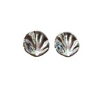 Base Brinco Redondo trabalhado Níquel 13mm – 1 Par