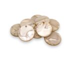 Pingente Redondo Imitação Madrepérola 18mm – 1 Und