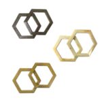 Alça P/ Bolsa Hexagonal 13×15cm – 1 Par