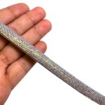 Tubo Meia Cana De Strass 10mm – Metro - Imagem 2