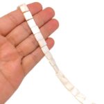Madrepérola Quadrado 10mm – 1 Fio - Imagem 2