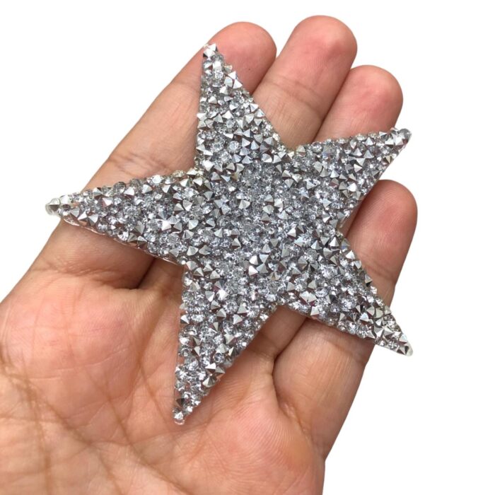Aplique Termocolante Estrela C/Strass 60mm - Und - Imagem 2