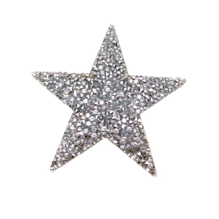 Aplique Termocolante Estrela C/Strass 60mm - Und - Imagem 1