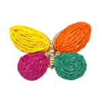Pingente Borboleta 44mm C/Papel Color - Und