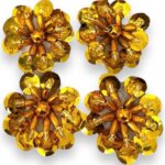 Aplique Flor Lantejoula C/Miçanga 30mm - Und - Imagem 2