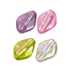 Conta Balão Acrílico 16x22mm Transparente Irizada - 20 Gramas