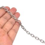 Corrente Retangular 6x10mm Alumínio Níquel – Metro - Imagem 2