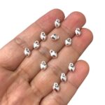 Pingente Abs Coração 6mm Prata – 0,005 Gramas - Imagem 2