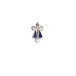 Entremeio Nossa Senhora Aparecida 10mm Níquel - Und