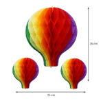 Lanterna Colmeia 15x26cm Junino – Und