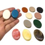 Conta Oval Achatado 24x34mm Acrílico - 4 Unds - Imagem 2