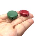 Conta Oval Achatado 24x34mm Acrílico - 4 Unds - Imagem 3