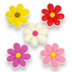 Aplique Flor 30mm Emborrachado - Und