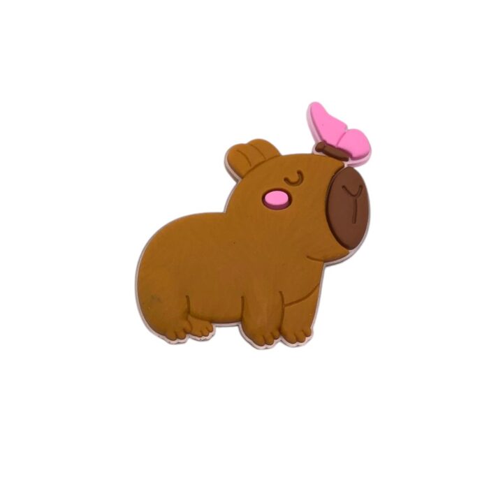 Aplique Capivara 35x39mm Emborrachado - Und - Imagem 1