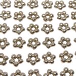 Conta Abs 7mm Flor Níquel - 20 Gramas
