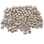 Conta Bola Abs 6mm Trabalhada Níquel – 20 Gramas